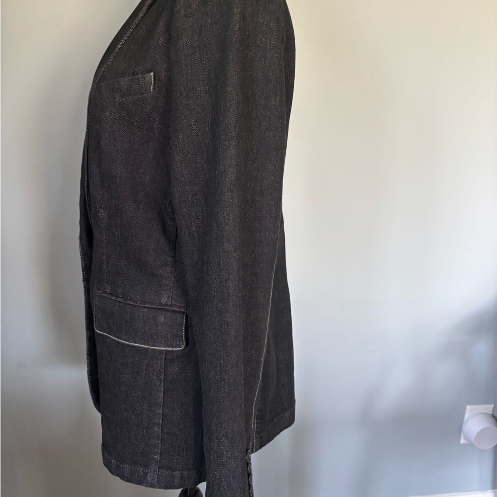 Classic Ralph Lauren Dark Wash Denim Blazer – Size 10 - Picture 4 of 9